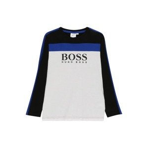 BOSS Kidswear Tričko  bílá / černá / námořnická modř