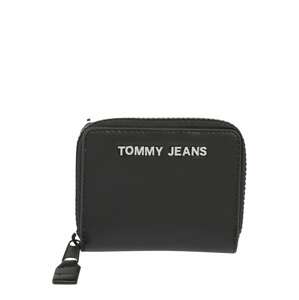 Tommy Jeans Peněženka  černá / stříbrná
