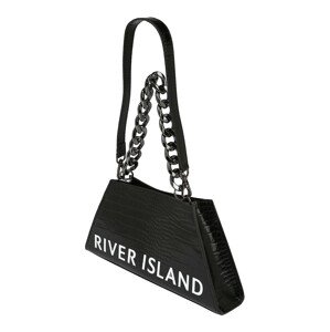 River Island Kabelka  černá / bílá
