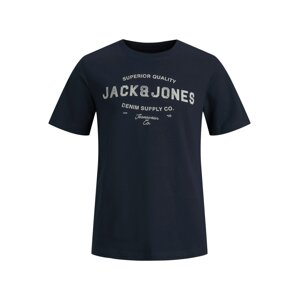 Jack & Jones Junior Tričko  námořnická modř / světle šedá