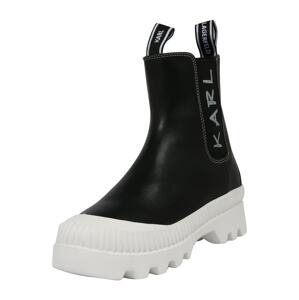 Karl Lagerfeld Chelsea boty 'Trekka'  černá / bílá