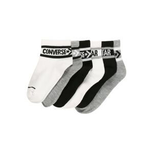 CONVERSE Ponožky 'WORDMARK'  šedý melír / bílá / černá