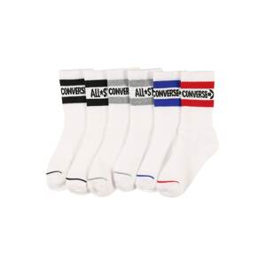 CONVERSE Ponožky 'WORDMARK'  bílá / modrá / šedá / černá