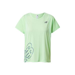 new balance Funkční tričko  světle zelená / tmavě modrá / světle fialová