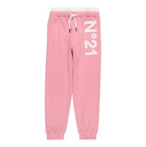 N°21 Kalhoty růžová / bílá