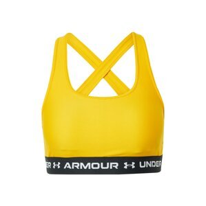 UNDER ARMOUR Sportovní podprsenka  černá / žlutá / bílá