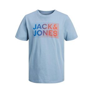 Jack & Jones Junior Tričko 'Raymond'  modrá / světlemodrá / fialová / oranžová