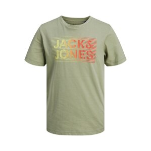 Jack & Jones Junior Tričko 'RAYMOND'  žlutá / oranžová / humrová / olivová