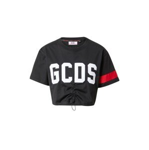 GCDS Tričko  černá / bílá / červená