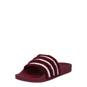 ADIDAS ORIGINALS Plážová/koupací obuv 'Adilette'  červená / bílá