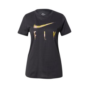 NIKE Funkční tričko  žlutá / růžová / černá