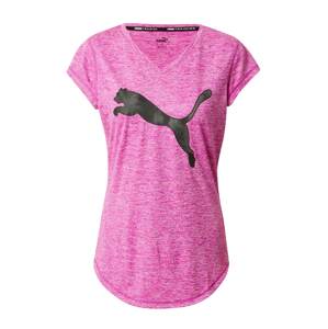 PUMA Funkční tričko  růžový melír / černá