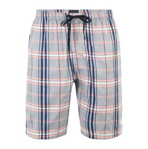 SCHIESSER Pyžamové kalhoty  světle šedá / pastelově růžová / bílá / námořnická modř