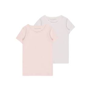 UNITED COLORS OF BENETTON Tričko  pastelově růžová / bílá