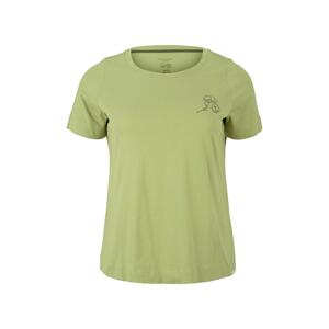 Tom Tailor Women + Tričko  zelená / šedá