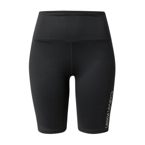 Calvin Klein Performance Sportovní kalhoty  černá / bílá