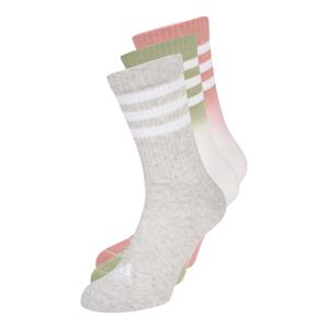 ADIDAS PERFORMANCE Sportovní ponožky  bílá / zelená / světle červená / šedý melír