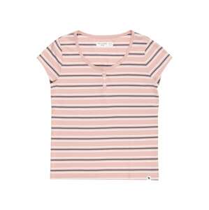 Abercrombie & Fitch Tričko námořnická modř / růžová / bílá