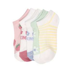 Abercrombie & Fitch Ponožky  světlemodrá / žlutá / pastelově zelená / starorůžová / bílá