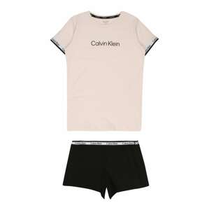 Calvin Klein Underwear Pyžamo  slonová kost / černá / bílá
