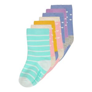 GAP Ponožky  krémová / nefritová / tmavě fialová / oranžová / bílá