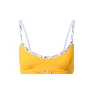 Calvin Klein Swimwear Horní díl plavek 'BRALETTE' zlatě žlutá / černá / bílá