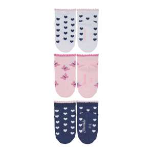 STERNTALER Ponožky  růžová / tmavě modrá / světlemodrá / černá