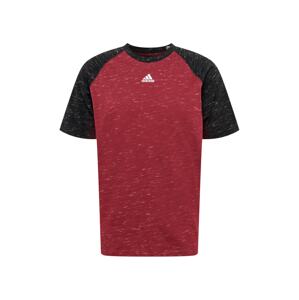 ADIDAS PERFORMANCE Funkční tričko 'MEL'  červenofialová / černá / bílá