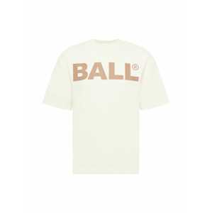 Ball Tričko  bílá / karamelová