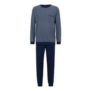 SCHIESSER Pyžamo dlouhé  námořnická modř / bílá