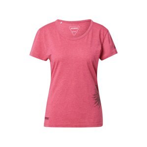 Maier Sports Funkční tričko 'Feather'  růžový melír / kaštanově hnědá