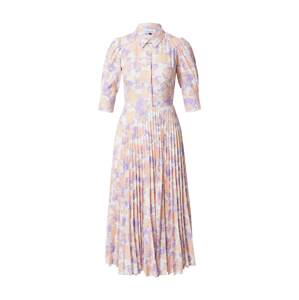 Closet London Košilové šaty pastelová fialová / pastelově oranžová / přírodní bílá