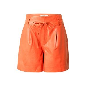 Gestuz Kalhoty se sklady v pase 'Ronda' oranžově červená