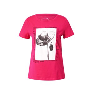 TAIFUN Tričko  pink / černá / bílá