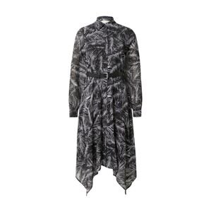 MICHAEL Michael Kors Košilové šaty 'HANK' černá / bílá