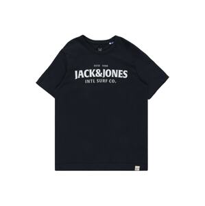 Jack & Jones Junior Tričko 'Breezy'  námořnická modř / bílá