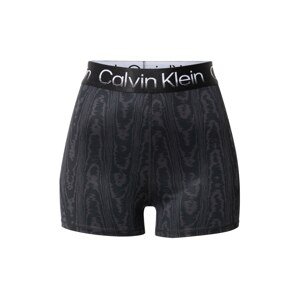 Calvin Klein Performance Sportovní kalhoty  černá / bílá / tmavě šedá