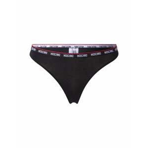 Moschino Underwear Tanga  černá / červená / bílá