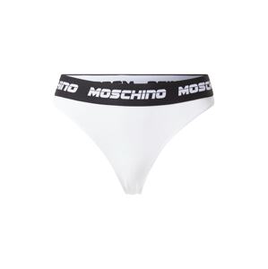 Moschino Underwear Tanga 'Perizoma'  bílá / černá