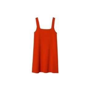 MANGO Úpletové šaty 'Bell' jasně červená