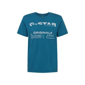 G-Star RAW Tričko  šedá / petrolejová