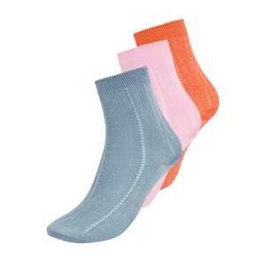 BeckSöndergaard Ponožky 'Drake'  chladná modrá / tmavě oranžová / růžová