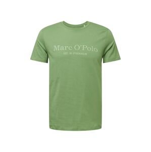 Marc O'Polo Tričko  zelená / šedý melír