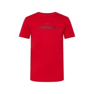 4F Funkční tričko  ohnivá červená / černá