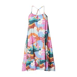 Femi Stories Letní šaty 'ARAVA'  světlemodrá / nefritová / oranžová / pink / bílá
