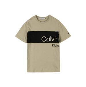 Calvin Klein Jeans Tričko  olivová / černá