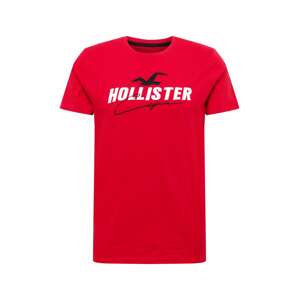 HOLLISTER Tričko  červená / černá / bílá