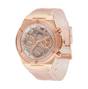 GUESS Analogové hodinky  pink / růžově zlatá