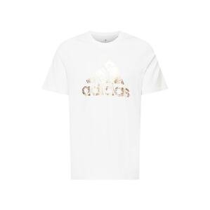 ADIDAS PERFORMANCE Funkční tričko  zlatá / bílá