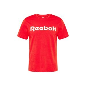 Reebok Sport Funkční tričko  červená / bílá